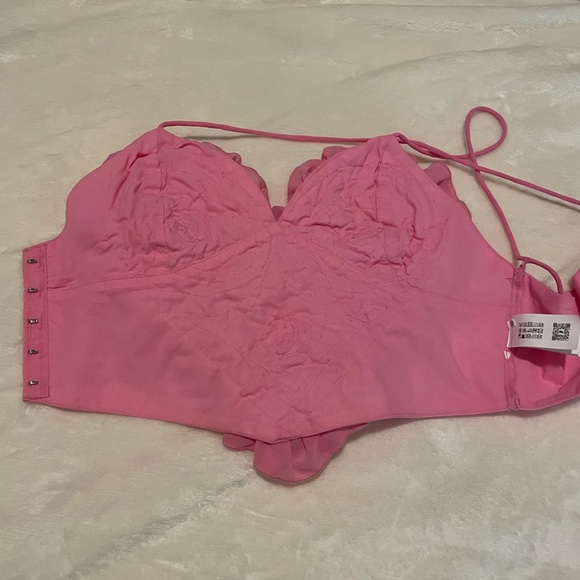 Zara 2014 summer pink heart crop top - Picture 4 of 4